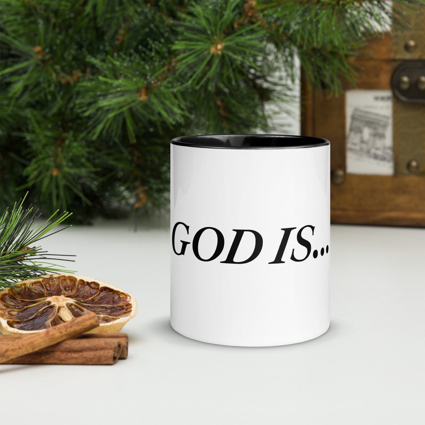 God Is Mug with Color Inside