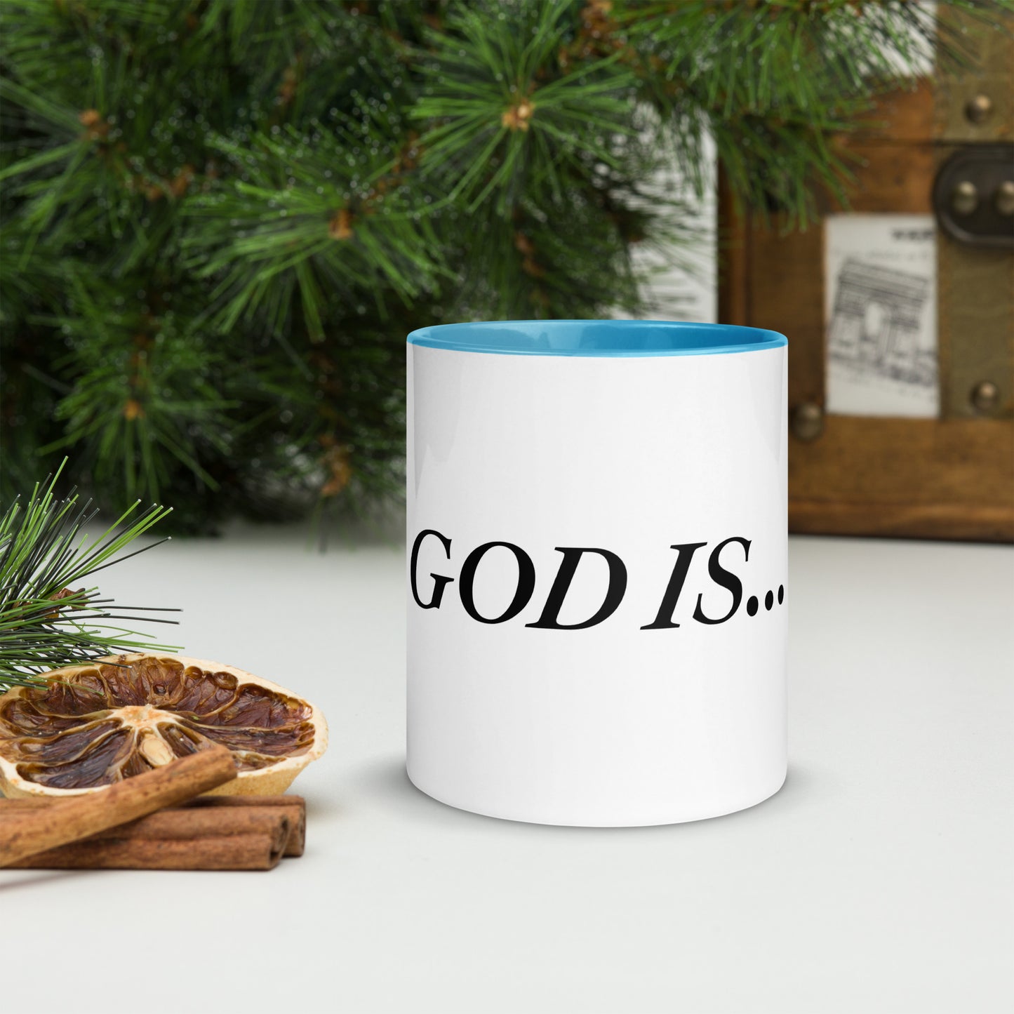 God Is Mug with Color Inside